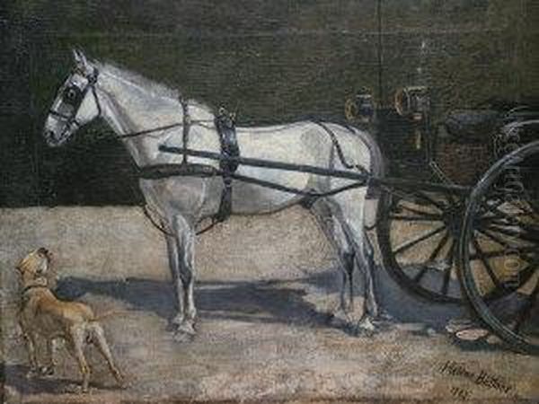 Horse And Carriage With A Dog - view 1