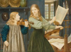 Portraits of Alexandra, daughter of Rev. G. Kitchin and Winifrid, daughter of the painter Portraits of Alexandra, daughter of Rev. G. Kitchin and Winifrid, daughter of the painter
