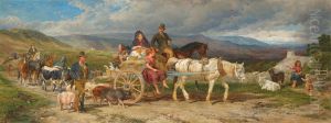 Irish peasants going to market by unknown
