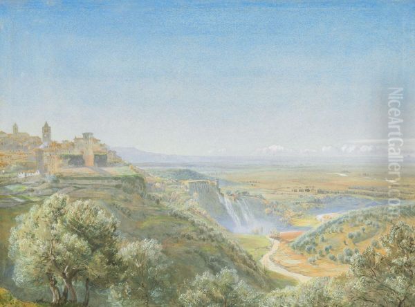 Tivoli, the Roman Campagna in the distance - view 1