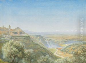 Tivoli, the Roman Campagna in the distance