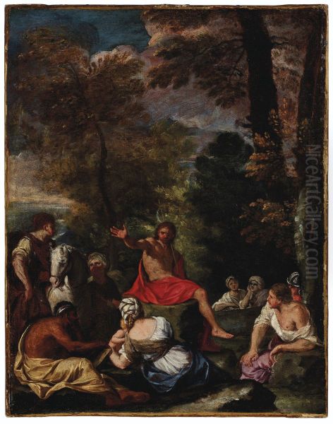 Saint John the Baptist preaching - view 1