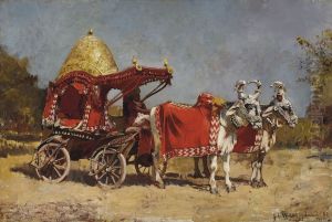 Native Gharry, or Cart by Edwin Lord Weeks
