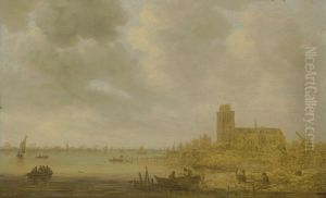 A view of Dordrecht by Jan van Goyen