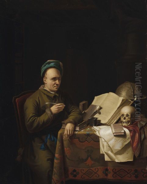 A scholar in his studio - view 1