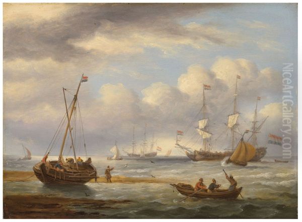 Fishermen unloading the catch off the Low Countries - view 1