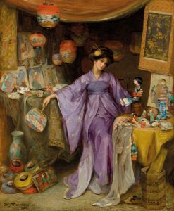 my lady lights the sombre day: A scene from The Mikado