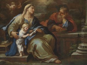 The Education of the Virgin by Luca Giordano