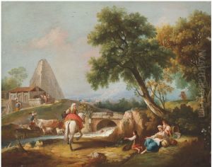 Wooded Landscape with a Pyramid Wooded Landscape with a Pyramid