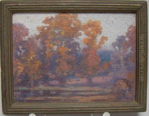 Landscape by Albert Prentice Button