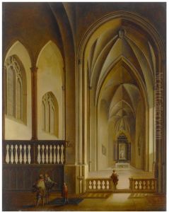 CHURCH INTERIOR by Johann Ludwig Ernst Morgenstern