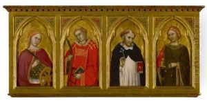 SAINTS CATHERINE OF ALEXANDRIA, LAWRENCE, DOMINIC, AND JULIAN