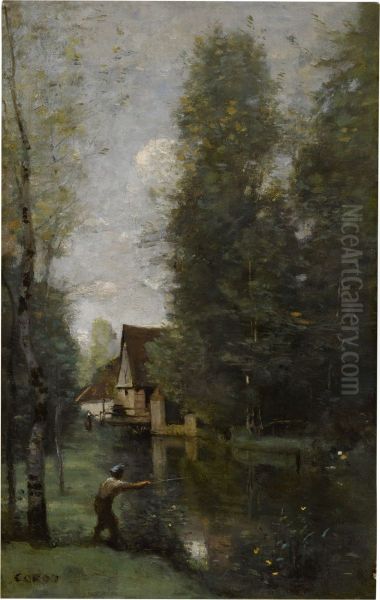 COURS D'EAU AUX ABORDS D'UN MOULIN - view 1