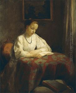 Girl reading by Mary Mcevoy