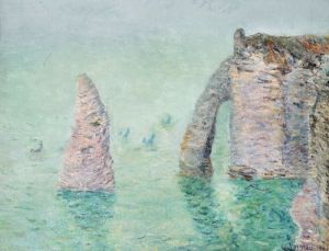 L'AIGUILLE ET LA PORTE D'AVAL (ETRETAT) by Gustave Loiseau