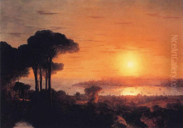 Sunset over the Golden Horn - view 1
