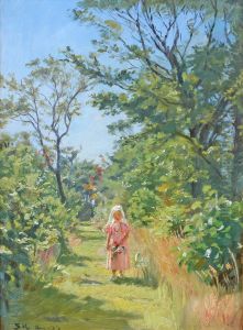 Vibeke i Plantagen by Peder Severin Kroyer