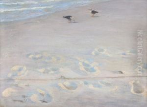 Fodspor i sandet by Peder Severin Kroyer