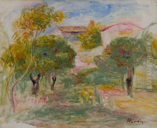 ESQUISSE DE VERGER AVEC MAISON - view 1