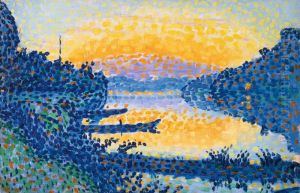 ETUDE POUR LA MEUSE, LE SOIR by Georges Lemmen