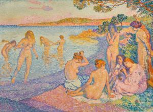 ESQUISSE POUR L'HEURE EMBRASEE by Theo van Rysselberghe