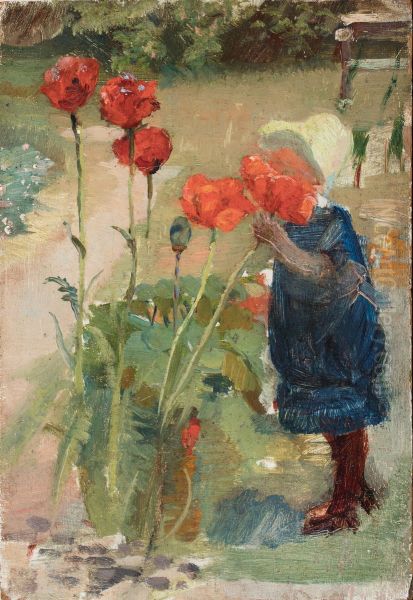 Helga mellem valmuerne - view 1