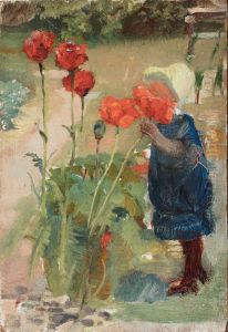 Helga mellem valmuerne