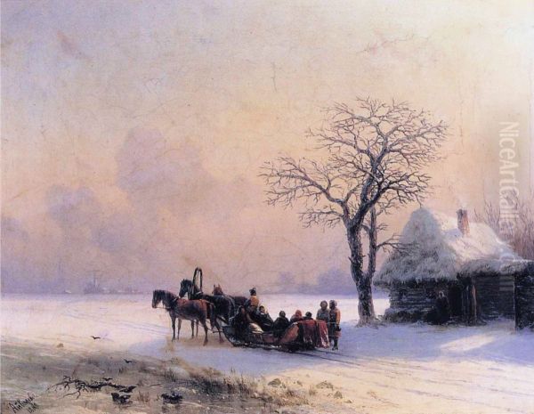 Winter Scene in Little Russia - view 1