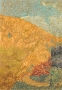 PAYSAGE D'AUTOMNE A CHATEAUNEUF by Paul Serusier