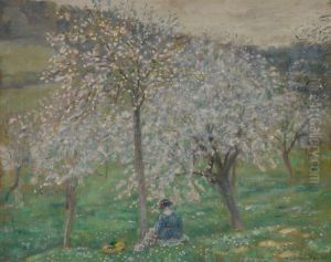 SPRING BLOSSOMS by Frederick Carl Frieseke
