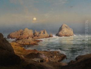 FISHERMAN'S BAY, SOUTH FARALLON ISLAND by Hermann Ottomar Herzog