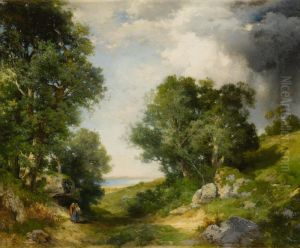 A GLIMPSE OF GREAT POND, MONTAUK