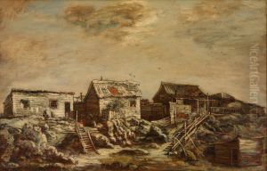 SHANTIES, SEVENTH AVENUE AND FIFTY-FIFTH STREET by Ralph Albert Blakelock