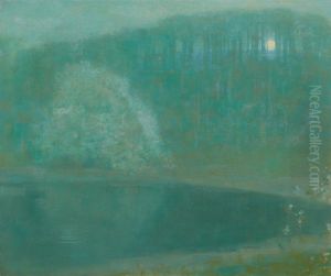 MOONLIT POND, MAMARONEK by Edward Steichen