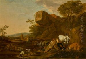 MERCURY AND ARGUS by Pieter Van Der Leeuw
