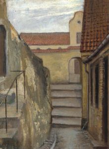 Landsbygade. Studie by Laurits Andersen Ring
