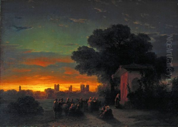 View in Crimea at sunset - view 1