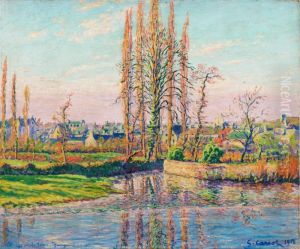 Dam on the Trieux, Guingamp by Gustave Cariot
