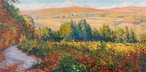 Landscape, autumn effects in Mandres Landscape, autumn effects in Mandres