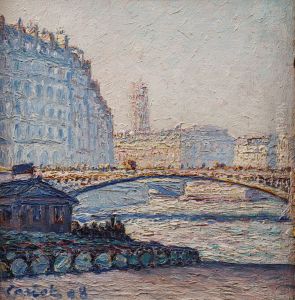 Bridge over the Seine by Gustave Cariot