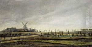 Lersoen. Landskab omkring Tagensvej. Studie. by Laurits Andersen Ring