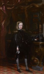 El rey Carlos II de Espana by Juan Carreno De Miranda