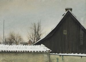 Vinterdag ved St. Jorgensbjerg Kirke