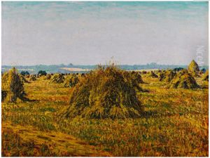 GERBES DE BLE A PERIGNY by Gustave Cariot