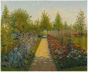 SCENE DE JARDIN by Gustave Cariot