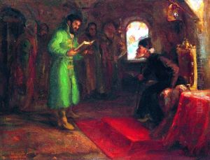 <<Boris Godunov u Ivana Groznogo>> by Repin Iliya