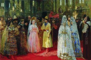 Choosing a Bride for the Grand Duke by Repin Iliya