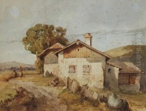 Swiss Chalet by Abraham Louis Buvelot
