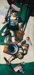Luftakrobaten by Max Beckmann