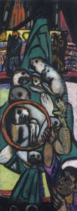 Seelowen im Zirkus by Max Beckmann